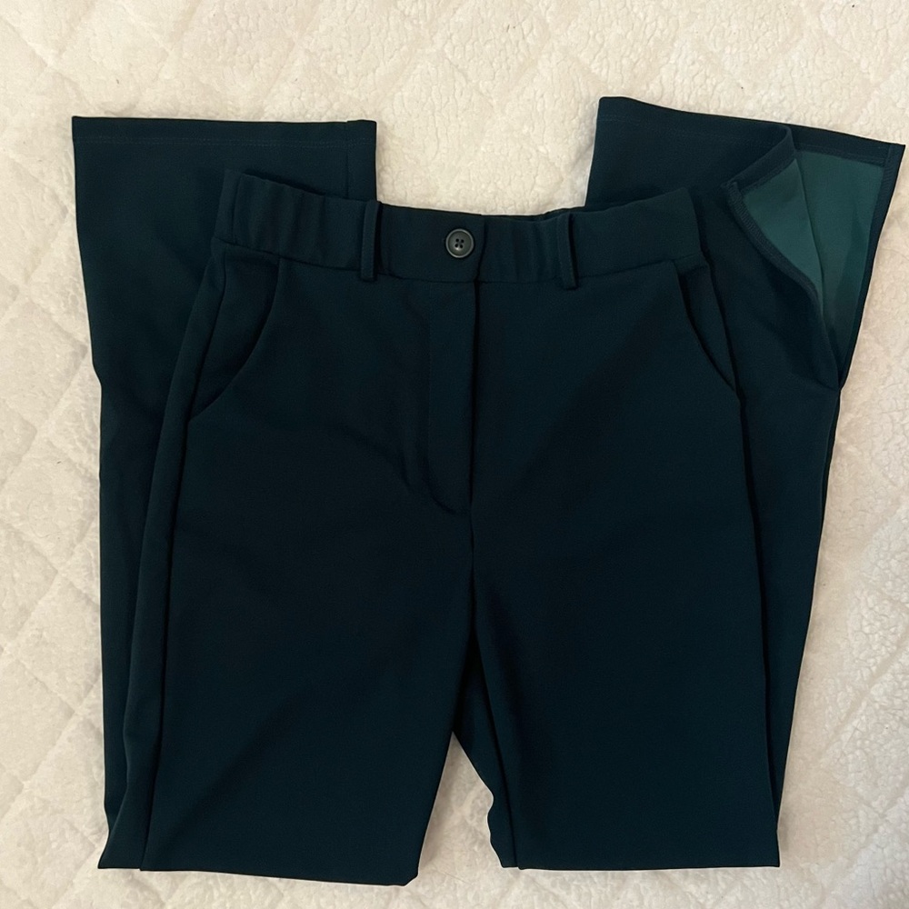 Krush Boutique Green Slacks with split at the bottom 
Never Worn 
Size S